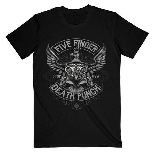 Five Finger Death Punch T-Shirt: Howe Eagle Crest