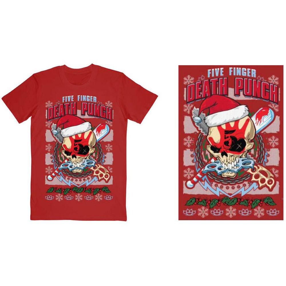 Five Finger Death Punch T-Shirt: Zombie Kill Xmas