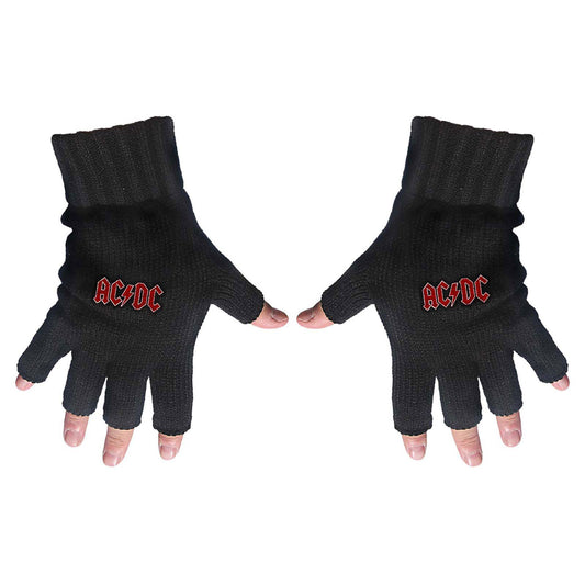 AC/DC Gloves: Classic Red Logo