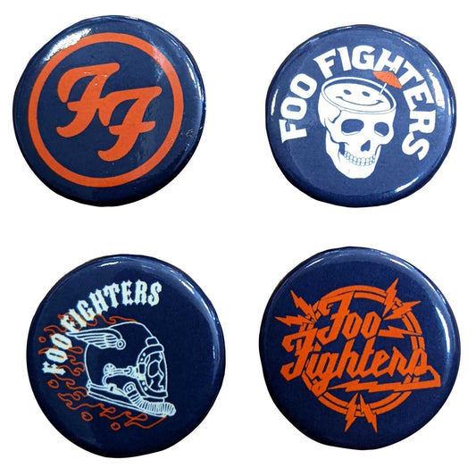 Foo Fighters Pin Badge Set: Logos
