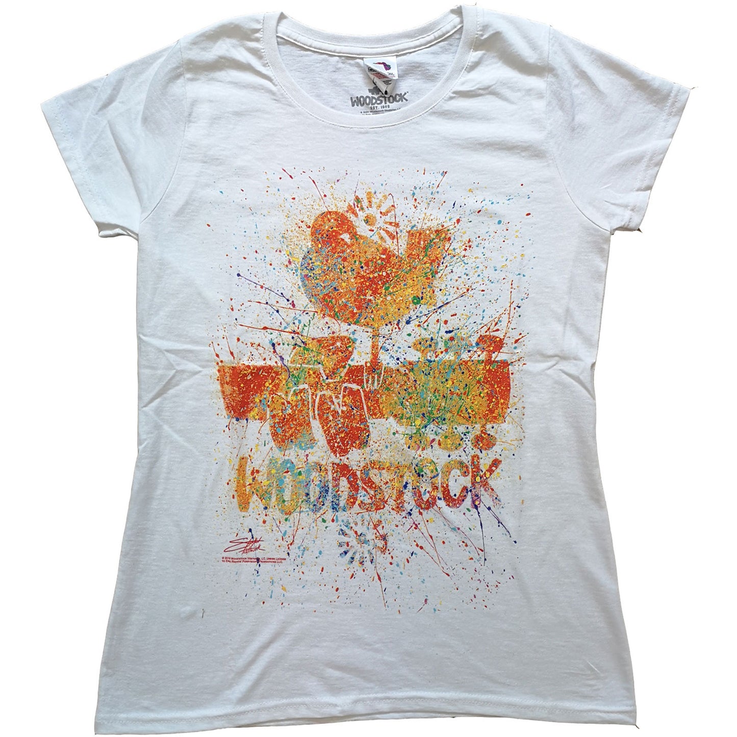 Woodstock Ladies T-Shirt: Splatter