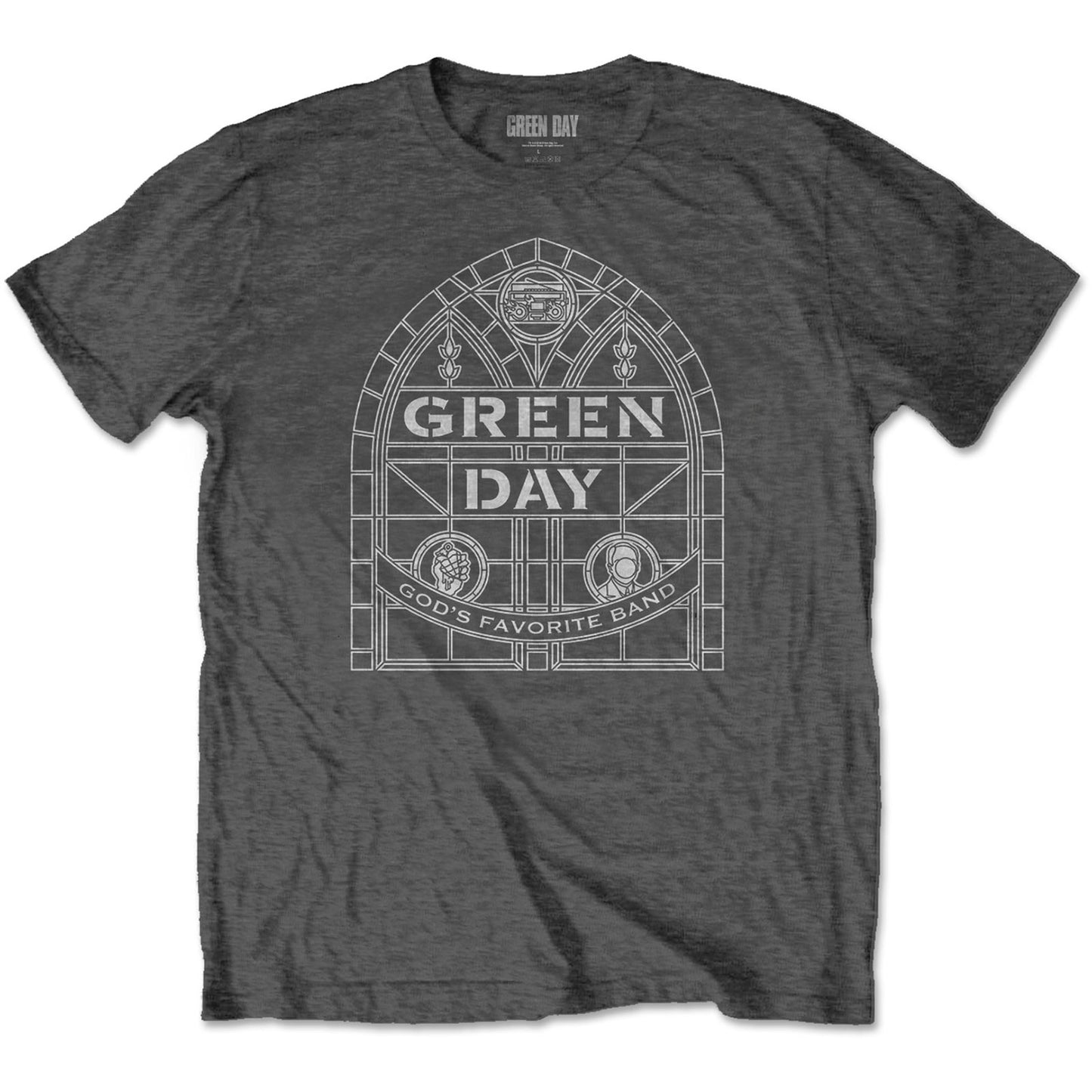 Green Day T-Shirt: Stained Glass Arch