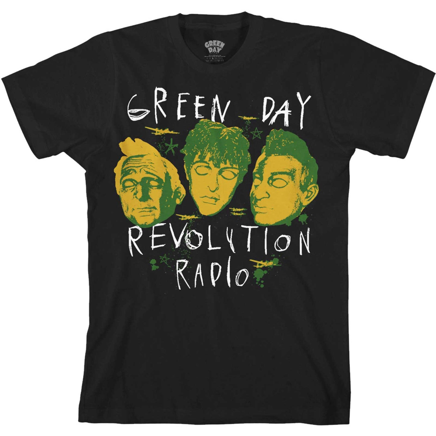 Green Day T-Shirt: Scribble Mask
