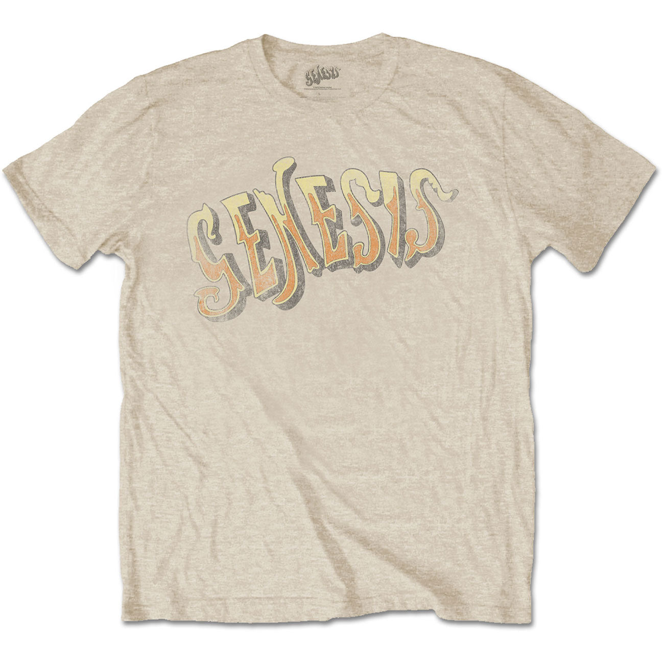Genesis T-Shirt: Vintage Logo - Golden