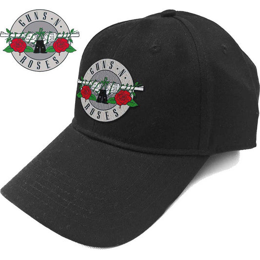 Guns N' Roses Baseball Cap: Silver Circle Logo