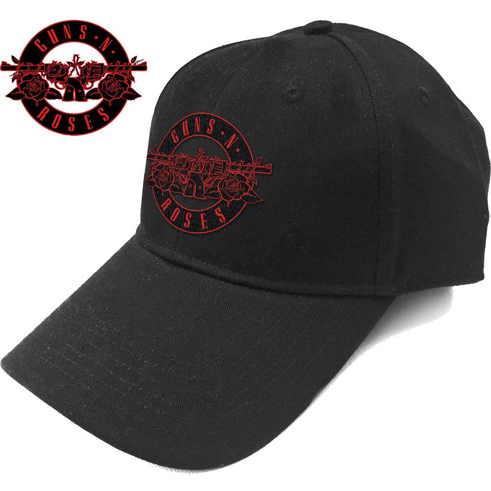 Guns N' Roses Baseball Cap: Red Circle Logo