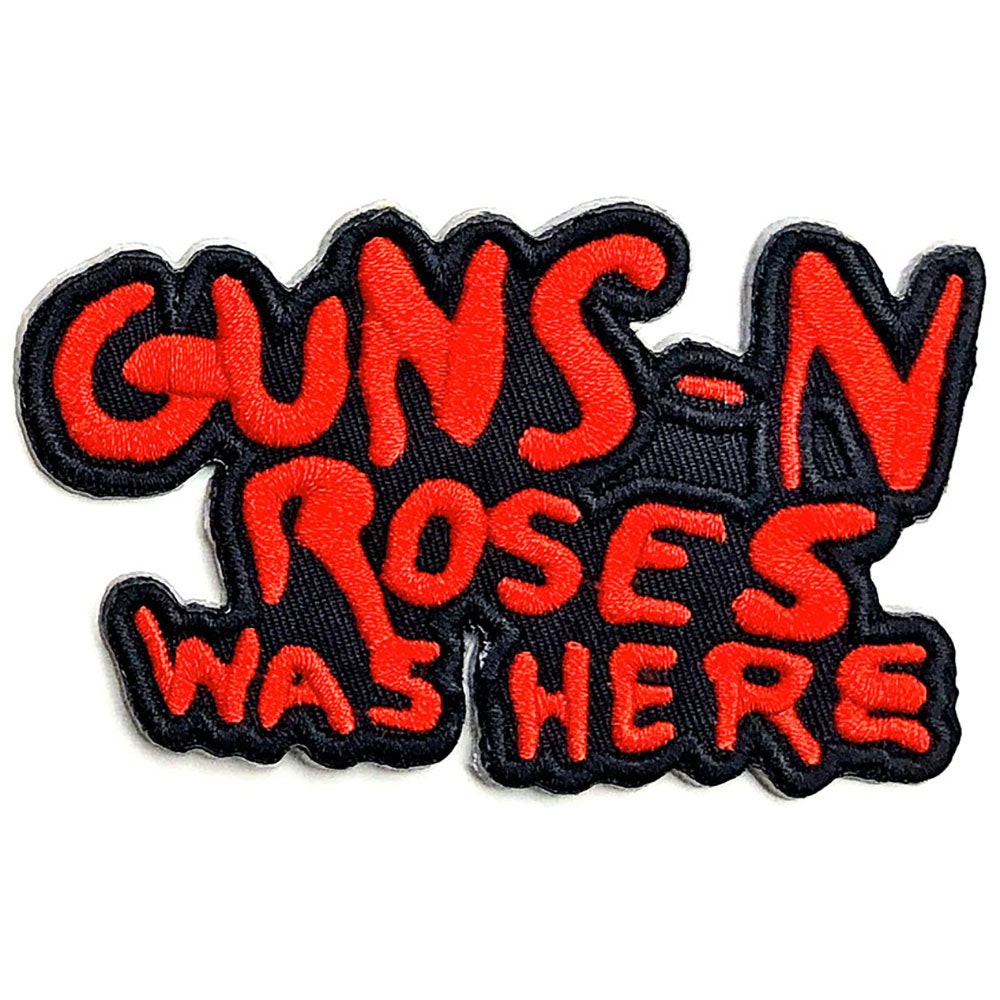 Guns N' Roses Standard Woven Patch: Cut Out Was Here