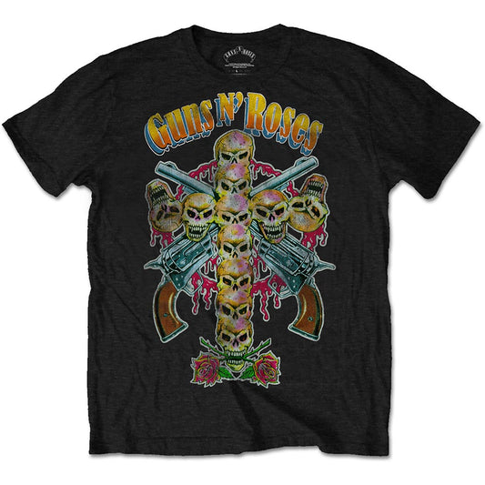 Guns N' Roses T-Shirt: Skull Cross 80s