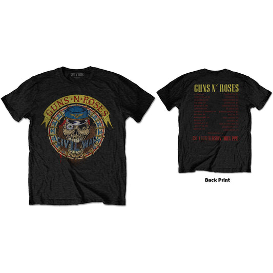 Guns N' Roses T-Shirt: Skull Circle