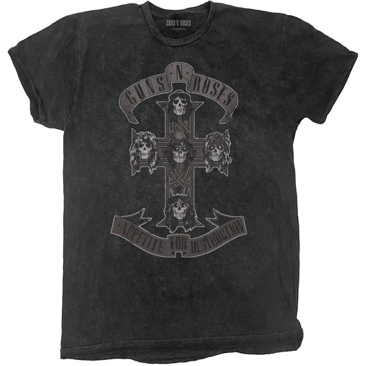 Guns N' Roses T-Shirt: Monochrome Cross