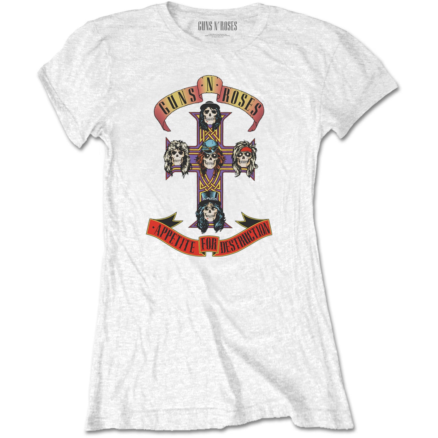 Guns N' Roses Ladies T-Shirt: Appetite for Destruction