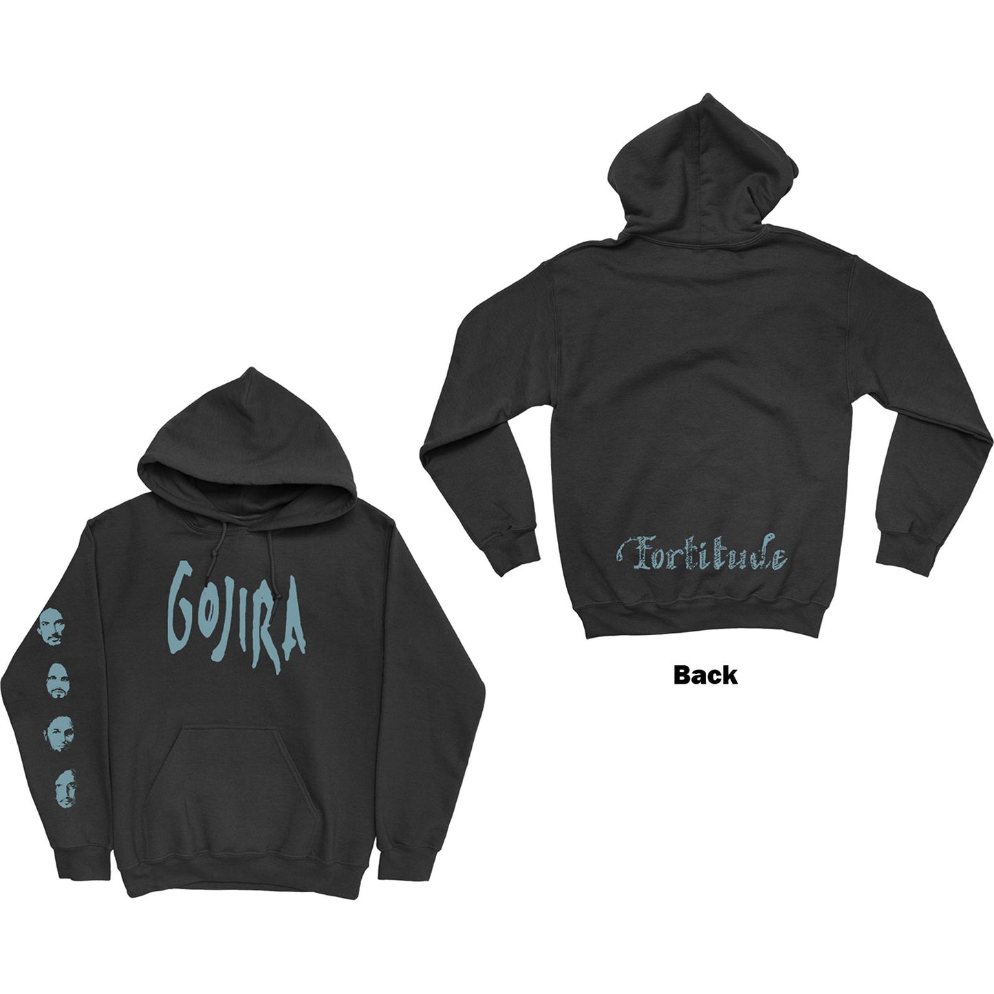Gojira Pullover Hoodie: Fortitude Faces
