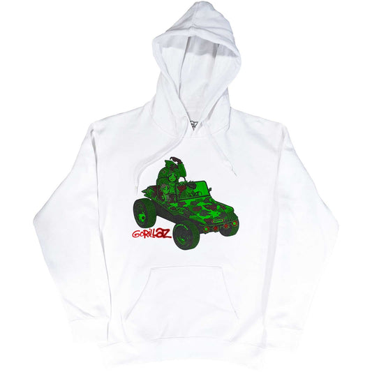 Gorillaz Pullover Hoodie: Green Jeep