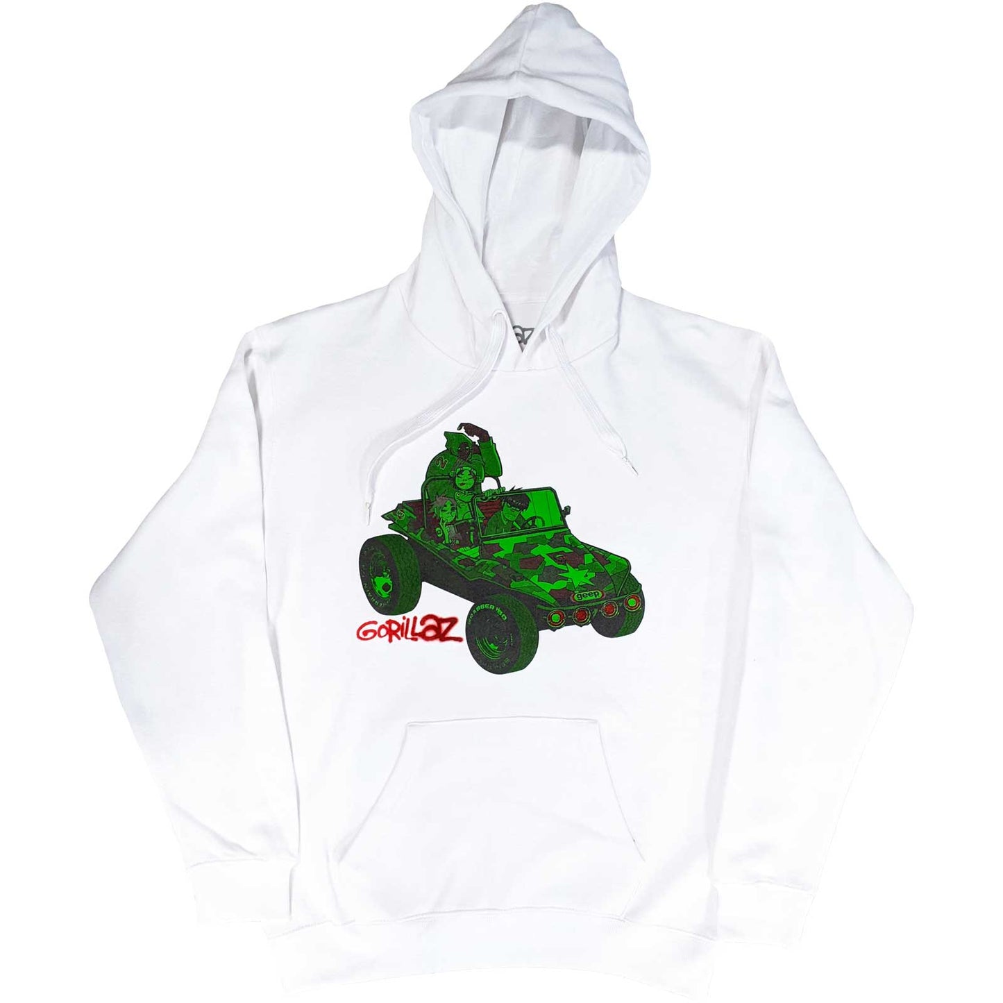 Gorillaz Pullover Hoodie: Green Jeep