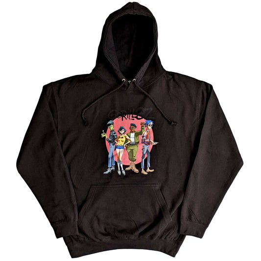 Gorillaz Pullover Hoodie: Group Circle Rise