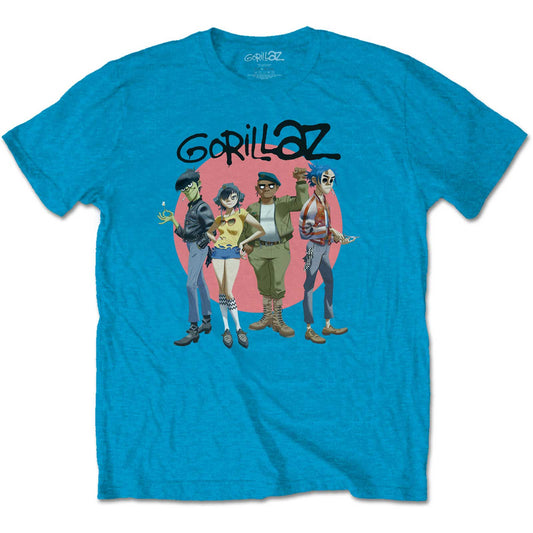 Gorillaz T-Shirt: Group Circle Rise