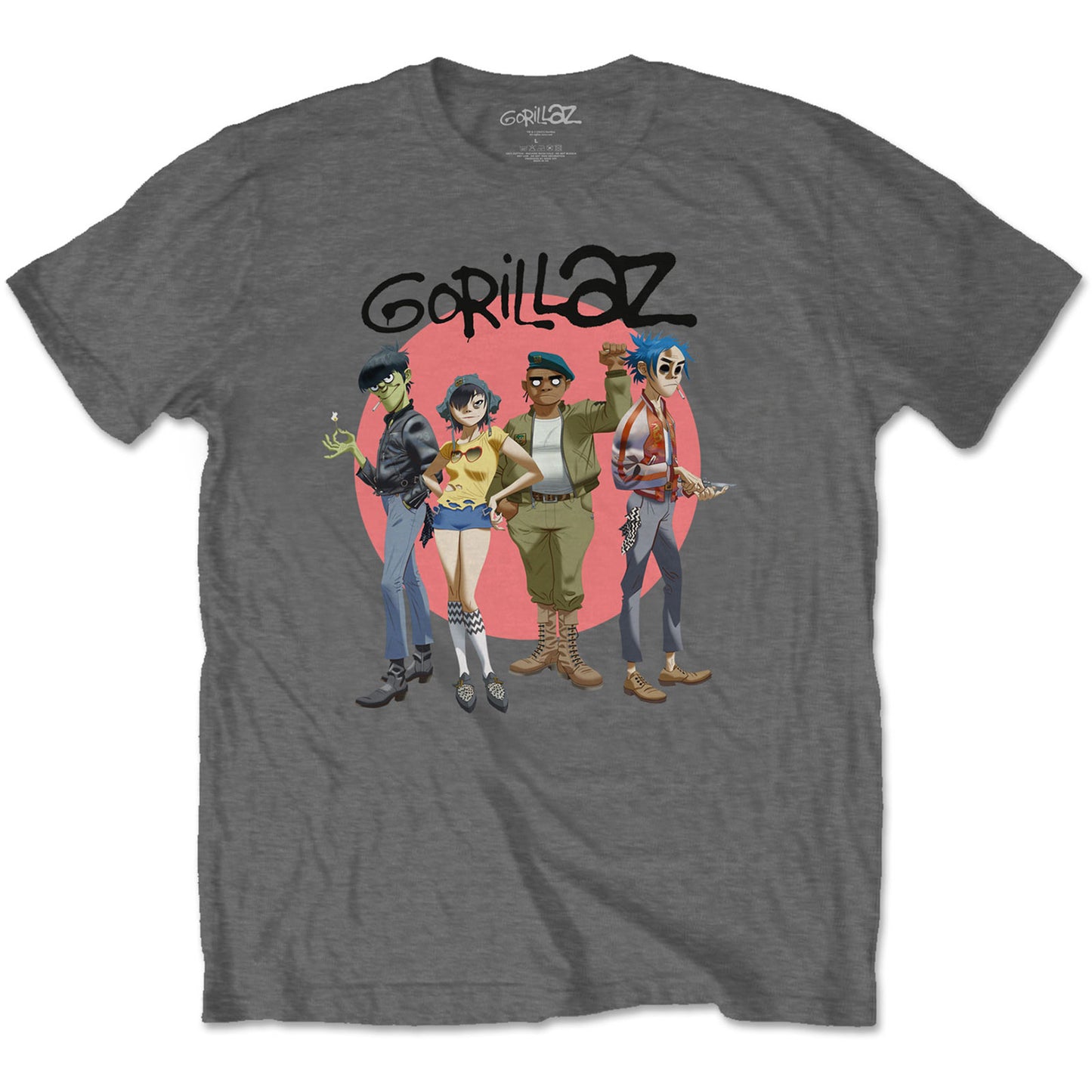 Gorillaz T-Shirt: Group Circle Rise