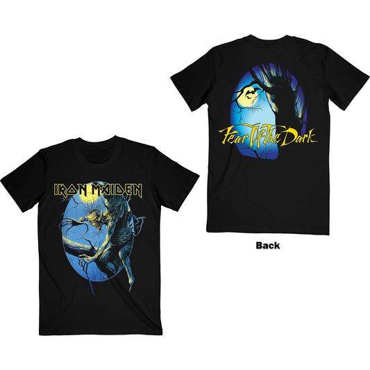 Iron Maiden T-Shirt: Fear of the Dark Oval Eddie Moon