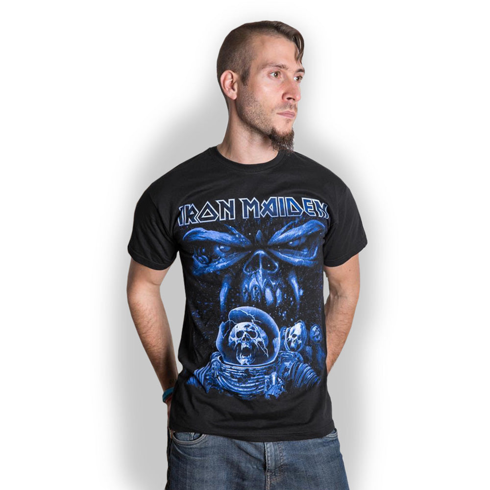 Iron Maiden T-Shirt: Final Frontier Blue Album Spaceman