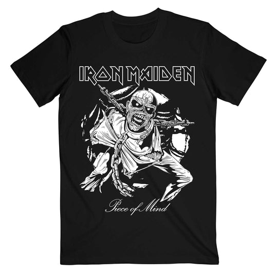 Iron Maiden T-Shirt: Piece of Mind Mono Eddie