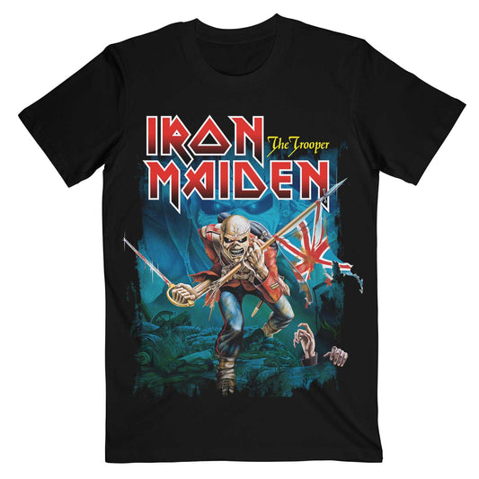 Iron Maiden T-Shirt: Trooper Eddie Large Eyes