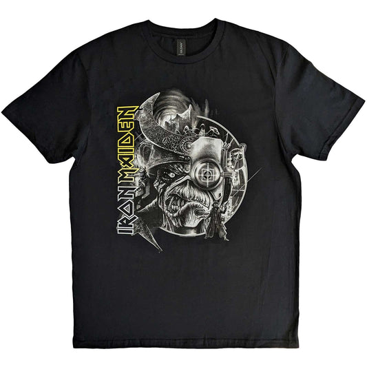 Iron Maiden T-Shirt: The Future Past Tour '23 Greyscale