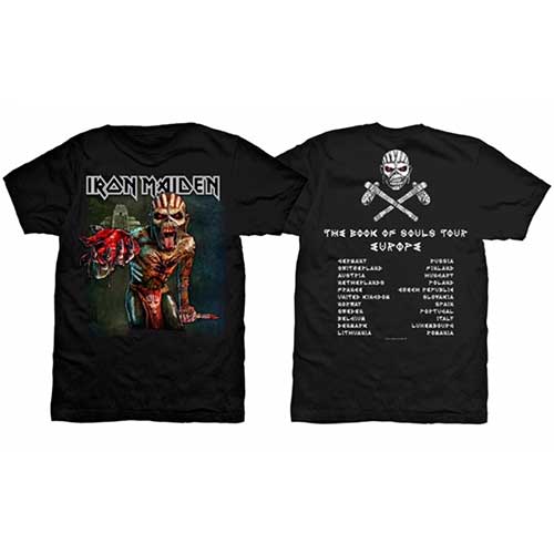 Iron Maiden T-Shirt: The Book of Souls European Tour V.1