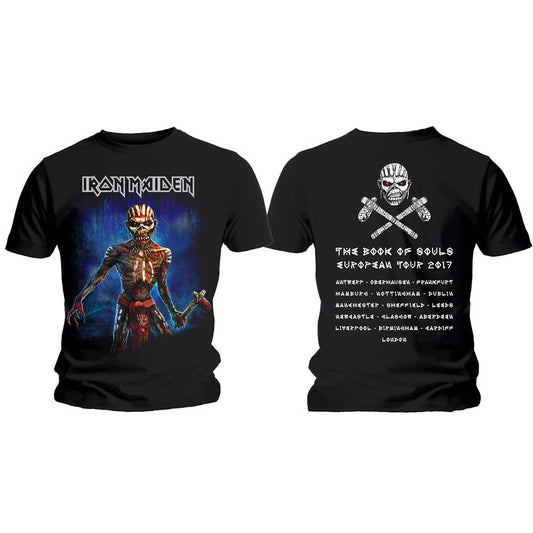 Iron Maiden T-Shirt: Axe Eddie Book of Souls European Tour V.2