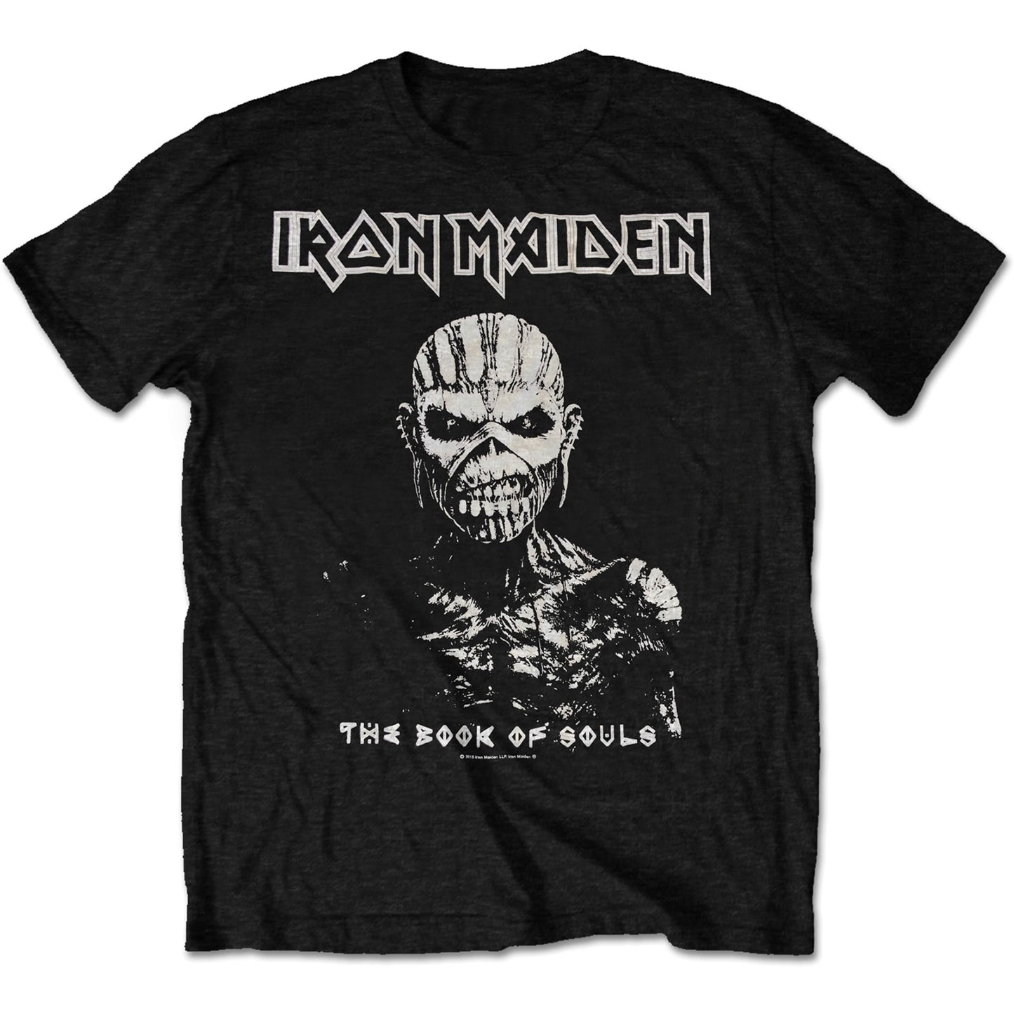 Iron Maiden T-Shirt: The Book of Souls White Contrast