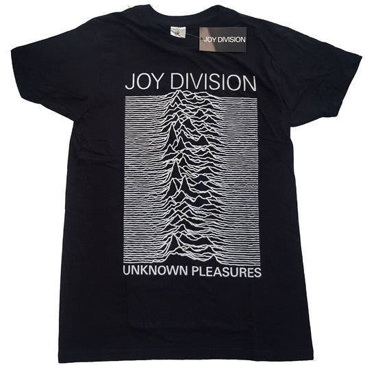 Joy Division T-Shirt: Unknown Pleasures White On Black