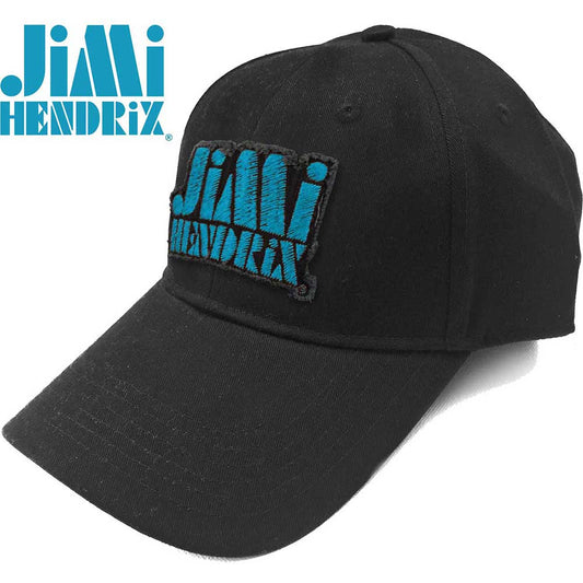 Jimi Hendrix Baseball Cap: Blue Stencil Logo
