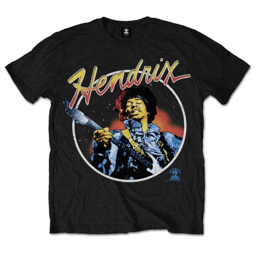 Jimi Hendrix T-Shirt: Script Circle