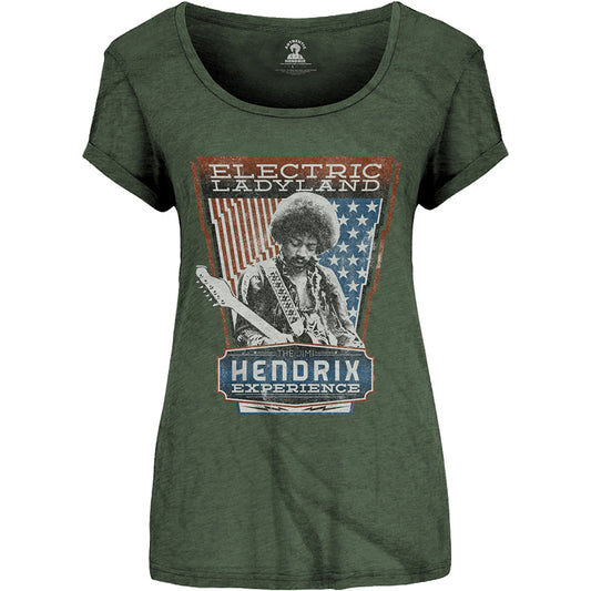 Jimi Hendrix Ladies T-Shirt: Electric Ladyland