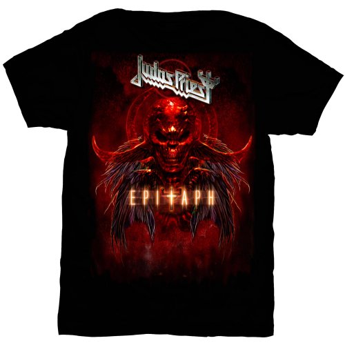 Judas Priest T-Shirt: Epitaph Red Horns