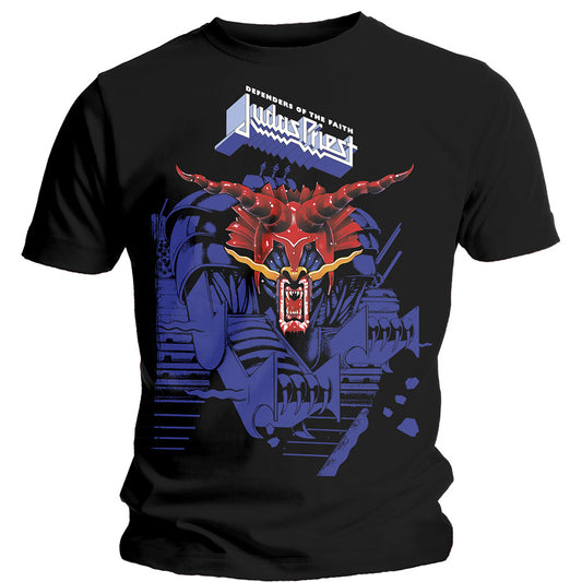Judas Priest T-Shirt: Defenders Blue