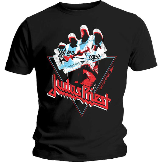 Judas Priest T-Shirt: British Steel Hand Triangle