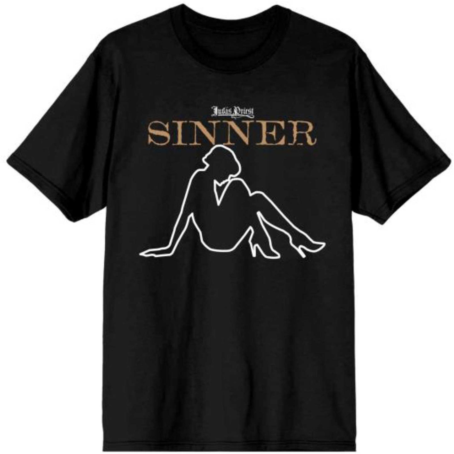 Judas Priest T-Shirt: Sin After Sin Sinner Slogan Lady