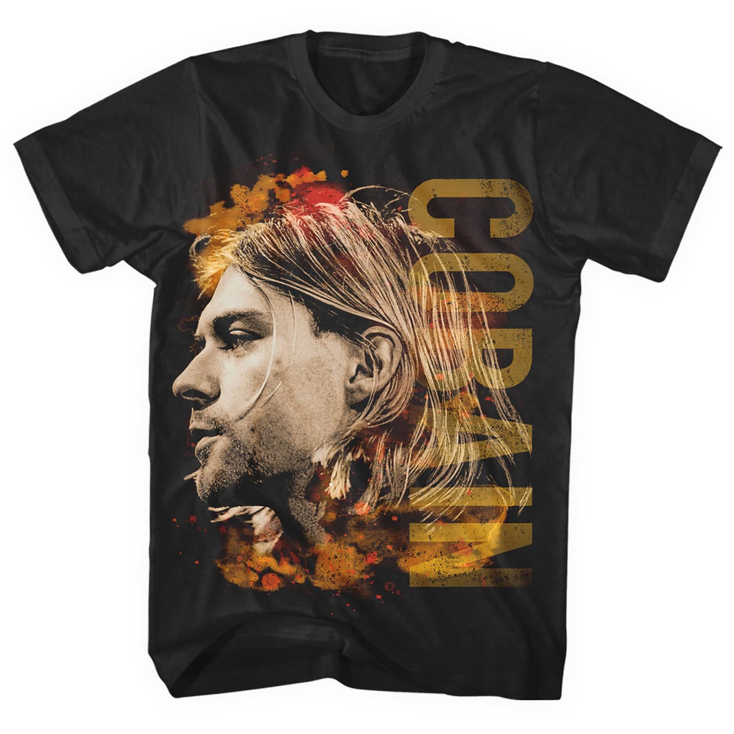 Kurt Cobain T-Shirt: Coloured Side View