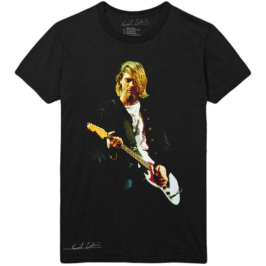 Kurt Cobain T-Shirt: Guitar Photo Colour