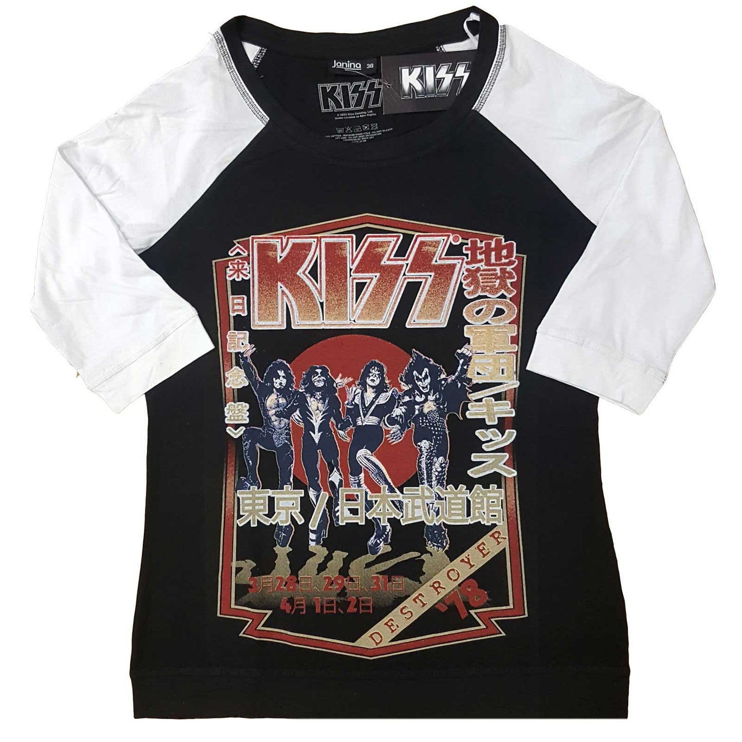 KISS Ladies T-Shirt: Destroyer Tour '78