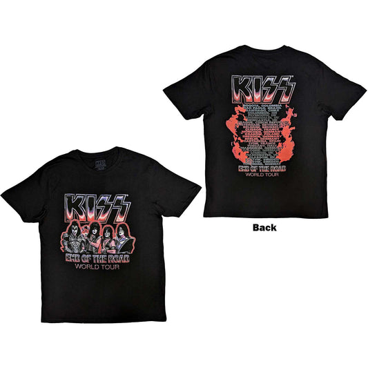 KISS T-Shirt: End Of The Road Tour Red