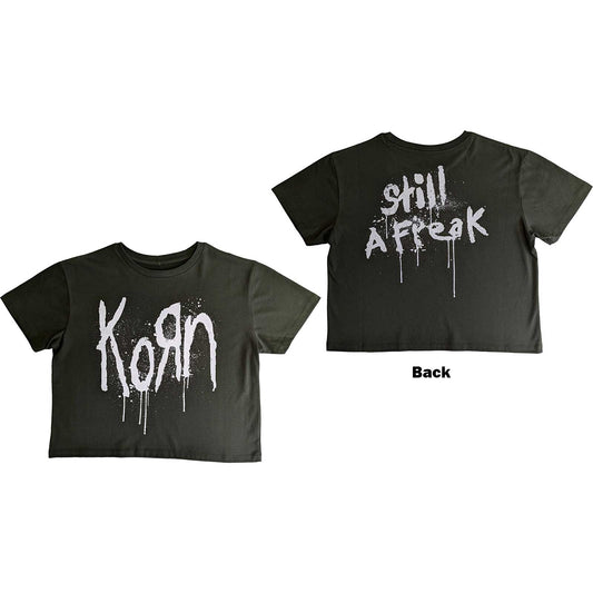 Korn Ladies Crop Top: Still A Freak