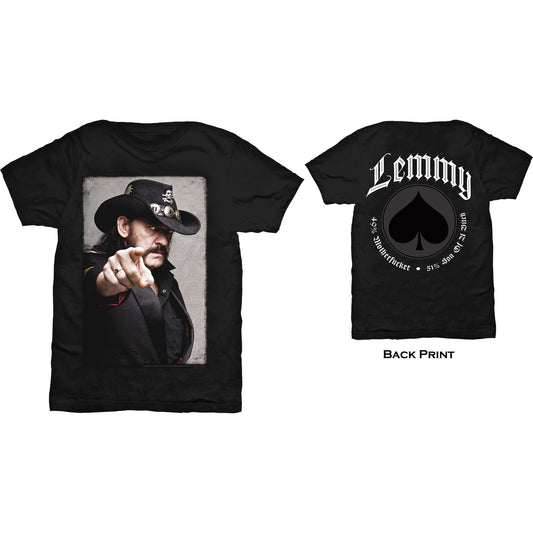 Lemmy T-Shirt: Pointing Photo