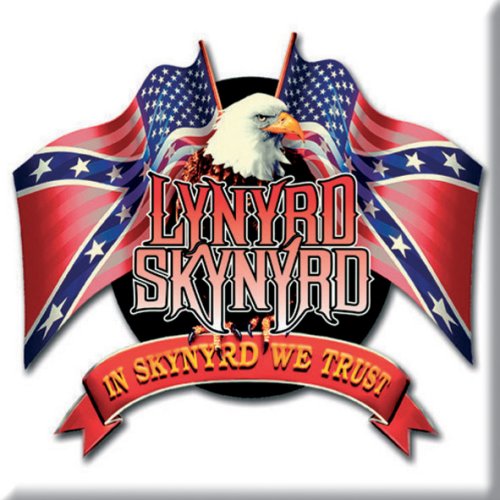 Lynyrd Skynyrd Magnet: Eagle & Flags