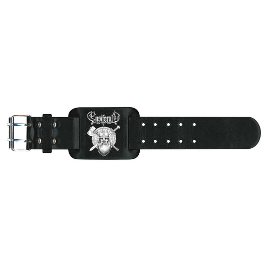 Ensiferum Leather Wrist Strap: Sword & Axe