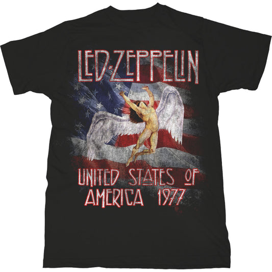 Led Zeppelin T-Shirt: Stars N' Stripes USA '77.