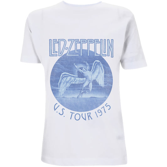 Led Zeppelin T-Shirt: Tour '75 Blue Wash