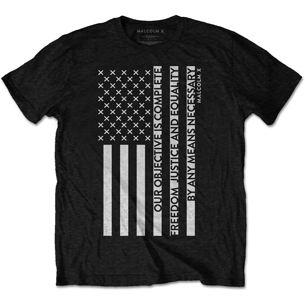 Malcolm X T-Shirt: Freedom Flag