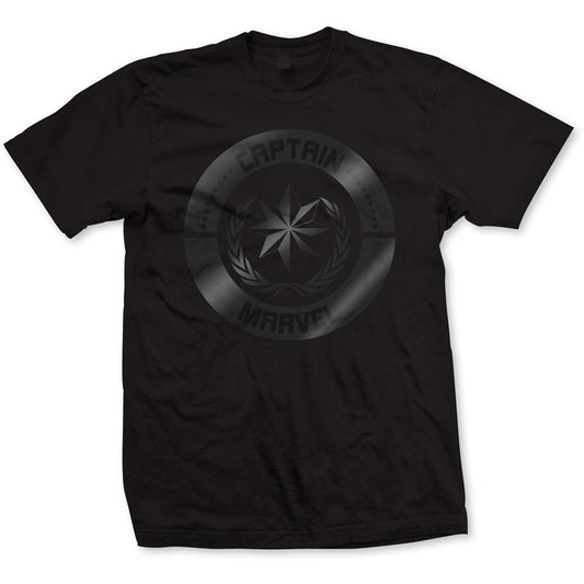 Marvel Comics T-Shirt: Captain Marvel Silver Circle