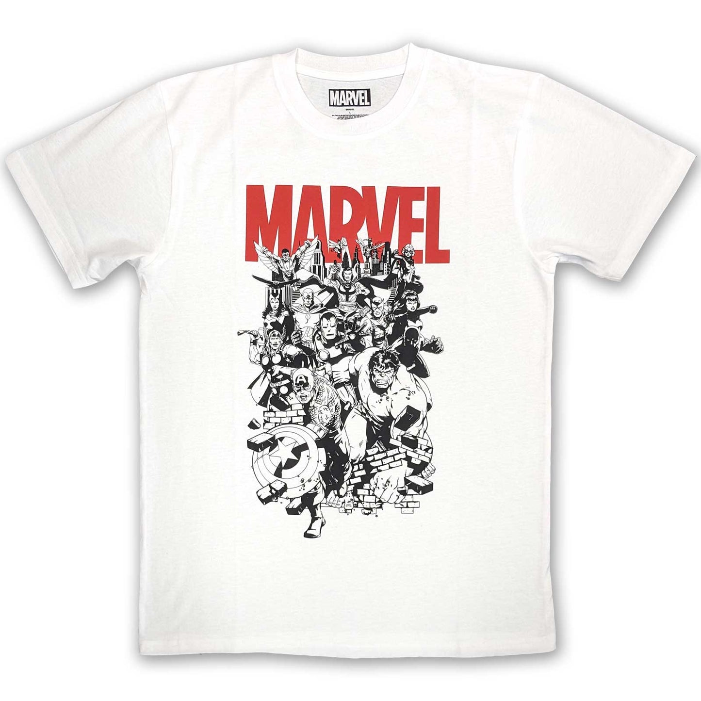 Marvel Comics T-Shirt: Black & White Characters